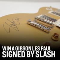 WIN A GIBSON LES PAUL SIGNED BY SLASH!